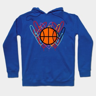 basketball lover street art Hoodie